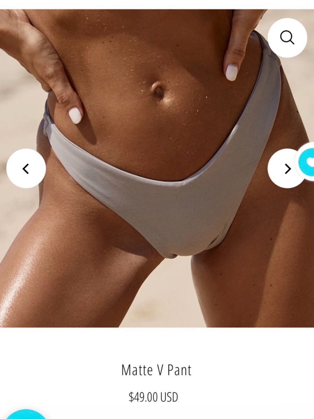 ISO !!!!!! Andi Bagus Matte V Pant Bikini Bottom - in STONE